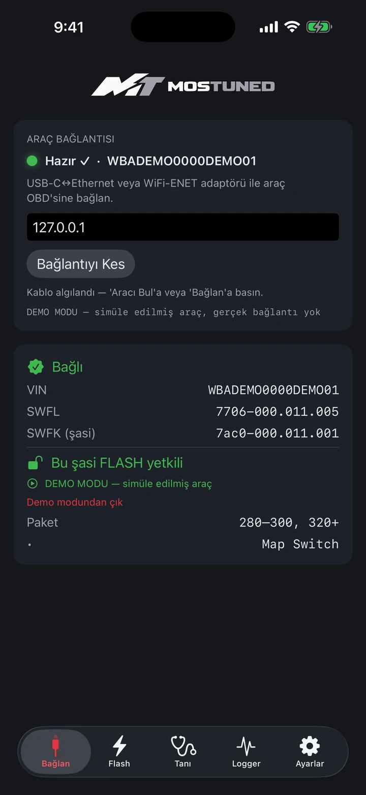 BMW Flash için ne gerekiyor?