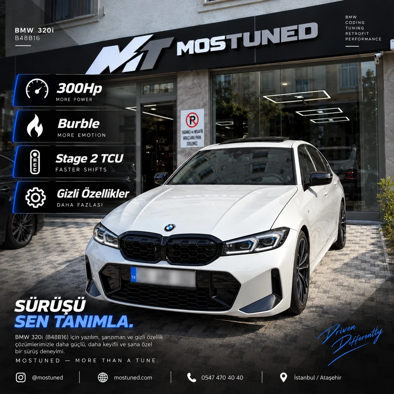 MOSTUNED Ataşehir’de 300 HP BMW G20 320i